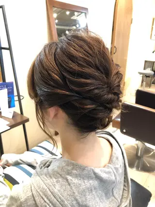 ヘアアレンジ ひろせ かなのヘアスタイル