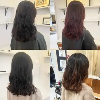 セミロング カラー パーマ 髪質改善ストレート✨ パーマヘア✨YUKIのヘアスタイル