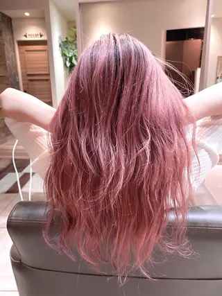 ロング カラー 川越 輝梨奈のヘアスタイル