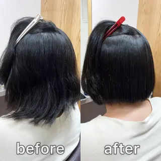 ショート パーマ KIZU 髪質改善 オカルト怪談のヘアスタイル