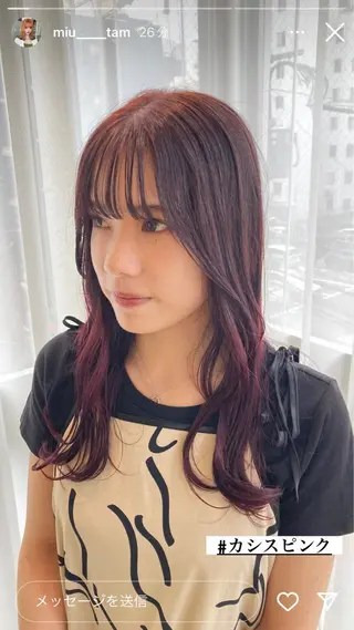 カラー WAWA miu🌷のヘアスタイル
