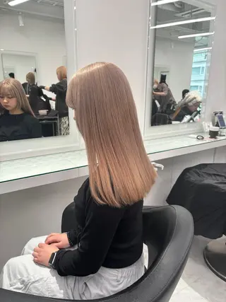 ロング カラー 💖ミルクティー💖 あかり💖のヘアスタイル