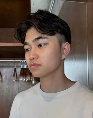 メンズ 柔らかいオリーブ🍃 カラーNatsumiのヘアスタイル