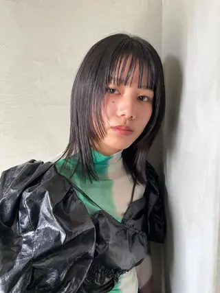 ミディアム yuga/ パーマのヘアスタイル