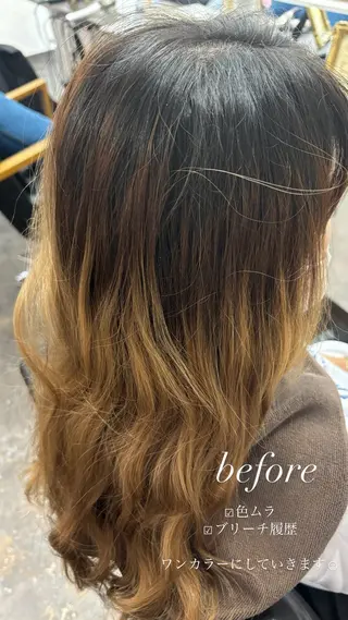 ロング カラー ヘアアレンジ liberté所属・荻沼 航希のヘアスタイル