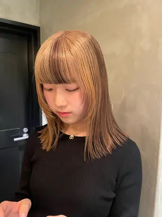 ミディアム カラー 🍃透明感/デザイン 店長MASARU🍃のヘアスタイル