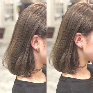 ミディアム カラー hair salon Ranun髪質改善のヘアスタイル