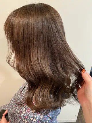 セミロング カラー knock【ノック】所属・烏丸韓国ヘア🇰🇷 ayaka🎀のヘアスタイル