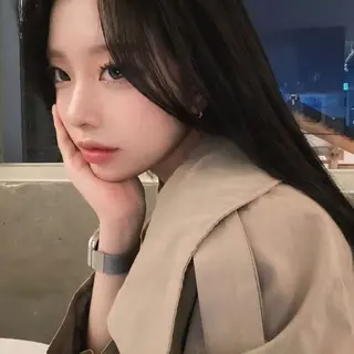 ロング カラー 韓国風暗髪ヘア🤍 🫧MIREIのヘアスタイル