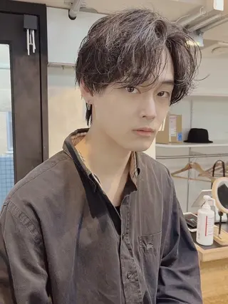 メンズ excia 西梅田店所属・mioメンズ縮毛矯正 ／メンズカット／眉毛のヘアスタイル