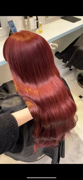 ロング カラー 🍒♡艶髪暖色カラー saaya♡🍒のヘアスタイル