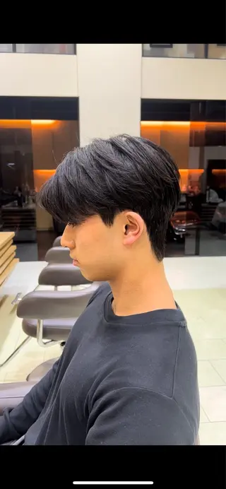 ショート カラー パーマ メンズ ﾎｯﾄﾍﾟｯﾊﾟｰ に移行中【かな】のヘアスタイル