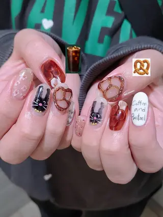 ネイル 3dパーツ/流行り 👧shushu❤️のネイルデザイン