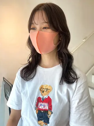 ロング カラー アオイ🩵暖色 /まろやかカラーのヘアスタイル