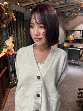 ミディアム カラー ヘアアレンジ メンズ 心斎橋美容室 Junのヘアスタイル