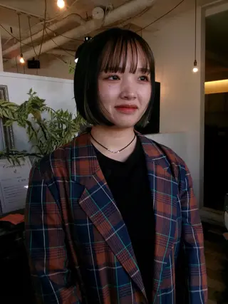 ショート カラー デザインカット🎨 ボブ🫟おざきのヘアスタイル