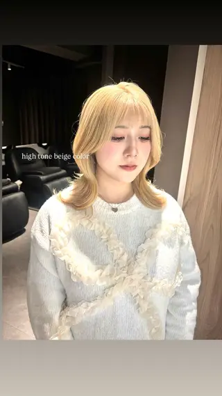 ミディアム 透明感カラー・レイヤ ー🎀amika🎀のヘアスタイル