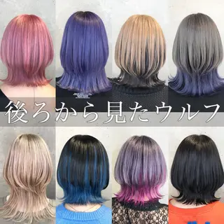 ショート カラー ヘアアレンジ ｲﾝﾅｰｶﾗｰ屋さん 🫧伊藤拓実のヘアスタイル