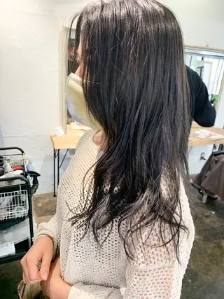 ロング カラー メンズパーマ メンズ特化ryoのヘアスタイル