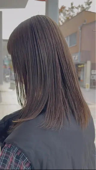 ミディアム カラー ブリーチなしWカラー レイヤー/KOHNOのヘアスタイル