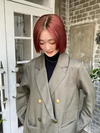 ミディアム カラー レイヤーカット/ マリアのヘアスタイル