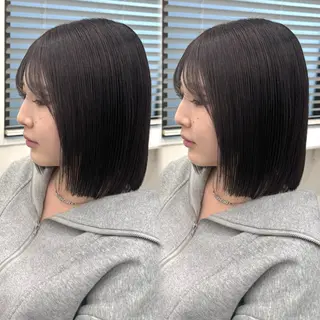 ミディアム カラー 髪質改善ストレート /暖色カラー🎀🪞のヘアスタイル