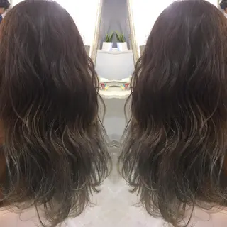 セミロング ロング カラー 髪質改善 中川　翔のヘアスタイル