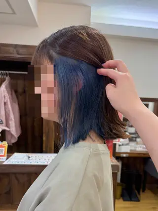 ミディアム カラー ヘアアレンジ 💖メンズモデル 募集/晴香💖のヘアスタイル