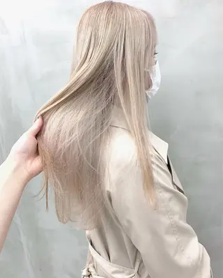 ロング カラー ブームボックス所属・🐝ハイトーンカラー hachi🐝のヘアスタイル