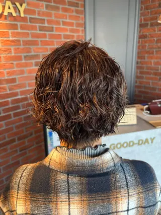 ショート パーマ GOOD DAY野田所属・武本 佑衣のヘアスタイル