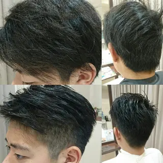 メンズ ショート タッセルボブ× 美髪・髪質改善のヘアスタイル