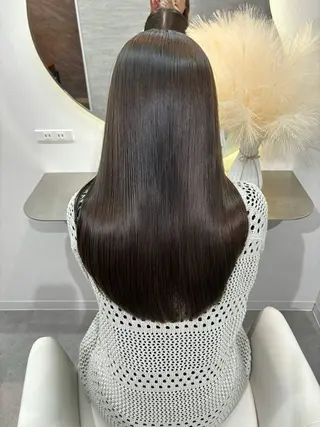 ロング カラー パーマ ヘアアレンジ キッズ 🤍韓国風/艶髪🤍 鳥越美羽のヘアスタイル