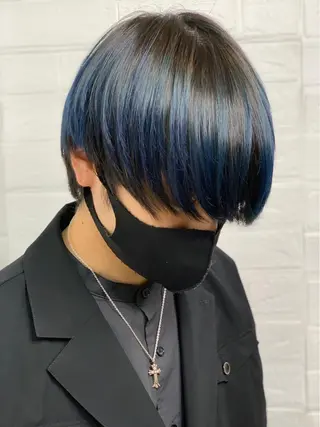 カラー メンズ 黒川 真伍のヘアスタイル