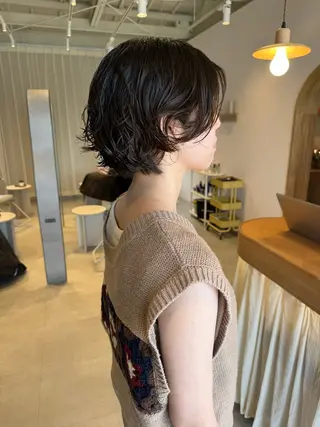 ショート パーマ レイヤー/ボブパーマ /垢抜け/タクミのヘアスタイル