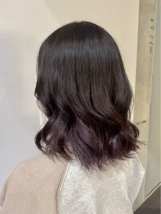 ミディアム カラー 🪞きら艶ロング カラー🩶 azuのヘアスタイル