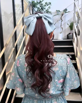 ロング カラー ヘアアレンジ 💗ガーリーヘア🎀 saki💗のヘアスタイル