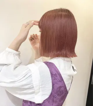 セミロング タナカ レイヤのヘアスタイル