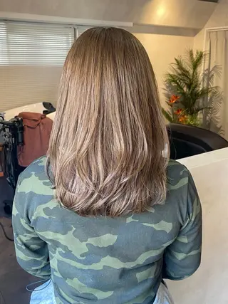 セミロング カラー hair design SUN room【サンルーム渋谷】所属・レイヤーボブ/渋谷 /メンズyuinaのヘアスタイル