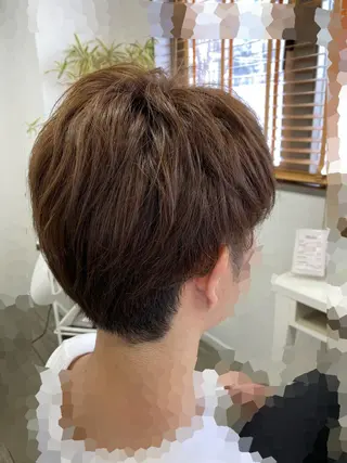 ショート カラー メンズ Aloa登戸所属・武田 学のヘアスタイル