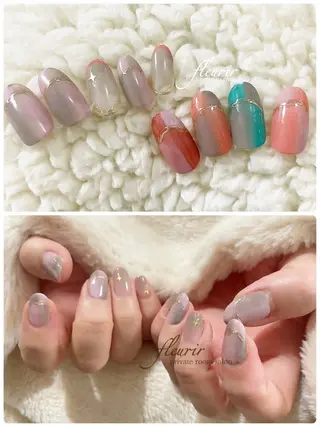 ネイル フルリール 【プライベートサロンのネイルデザイン