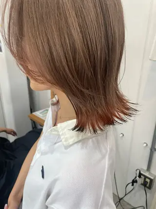 カラー 🦋顔周りカット/レ イヤー/ユリ🦋のヘアスタイル