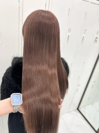 ロング カラー 盛れる顔周り🤍渋谷 Risa🎀のヘアスタイル