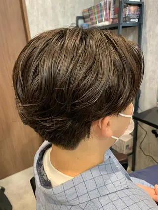 ショート パーマ メンズ AI TOKYO men’s  横浜所属・メンズ支持数No.1 👑リュウ👑のヘアスタイル