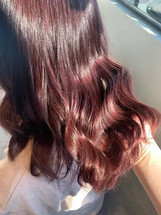 セミロング カラー hair  bh.maara所属・bh.maara デザイン／ハイトーンのヘアスタイル