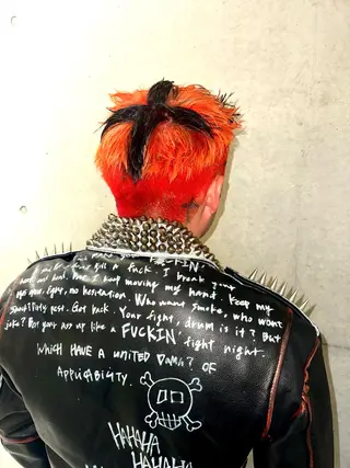 カラー メンズ デザインカラー⭐︎★ 🐆hyo🐆のヘアスタイル