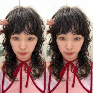 ミディアム パーマ 🌀perm 🌀のヘアスタイル