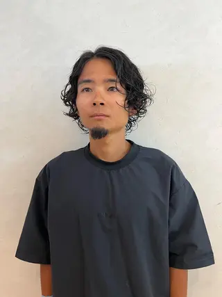 メンズ ☀️コミヤマミユ☀️ /パーマ/ハイトーンのヘアスタイル