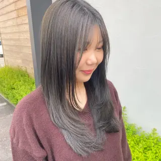 ロング カラー 縮毛矯正/ヘッドスパ 牧野のヘアスタイル