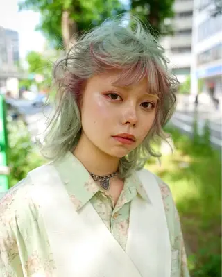 カラー 渋谷/ハイトーン/ 🪐airi👽のヘアスタイル