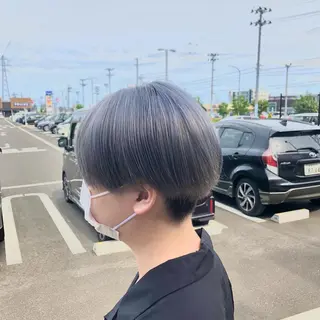 ショート 太白区白髪ぼかし/ ボブカット/千葉達人のヘアスタイル